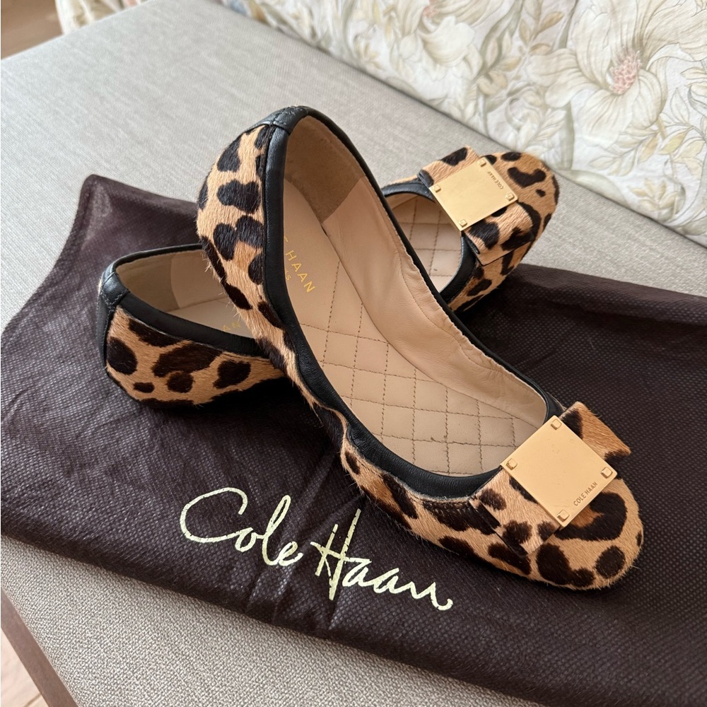 Cole Haan Tali Modern Grand Bow Ballet Flats 7B